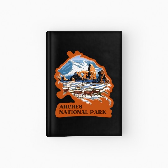 Arches National Park Stickers Hardcover Journal