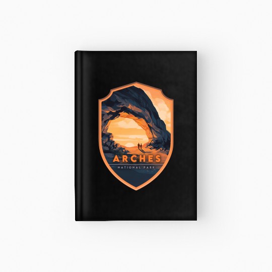 Arches National Park Stickers Hardcover Journal