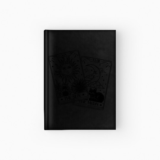 "Tarot Cards: Sun and Moon" Hardcover Journal
