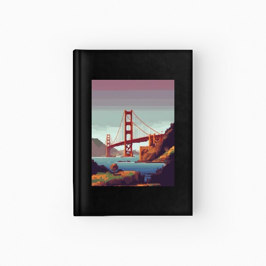 Golden Gate Bridge California Hardcover Journal, Golden Gate