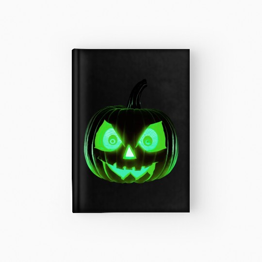 Hallowen Spooky Pumpkin Design Gift for Hallows Hardcover Journal