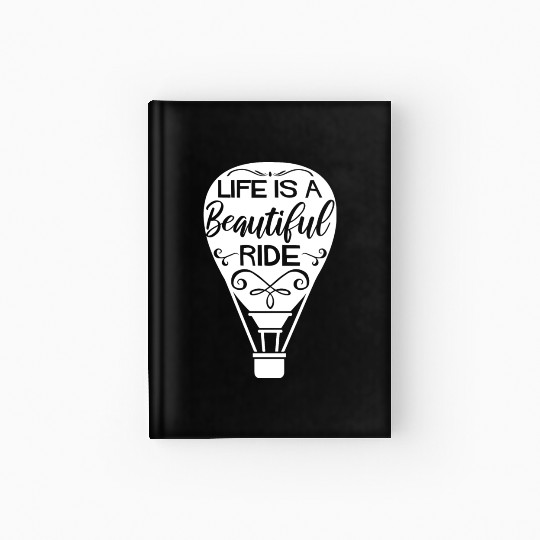 Hot air balloon sayings | aviation hobby gift Hardcover Journal