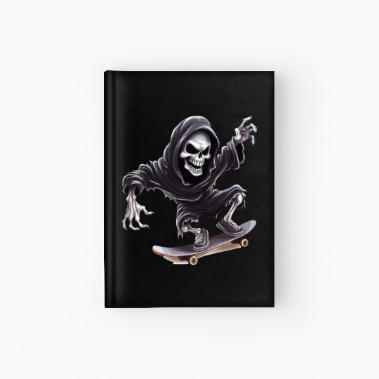 Grim Reaper Shreds the Streets: Skateboarding for Hardcover Journal
