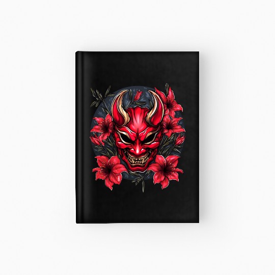 Hannya Red Lily Hardcover Journal