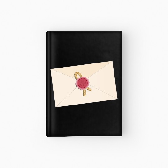 closed envelope with seal Hardcover Journal