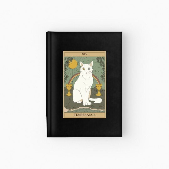 Cat rainbow Hardcover Journal