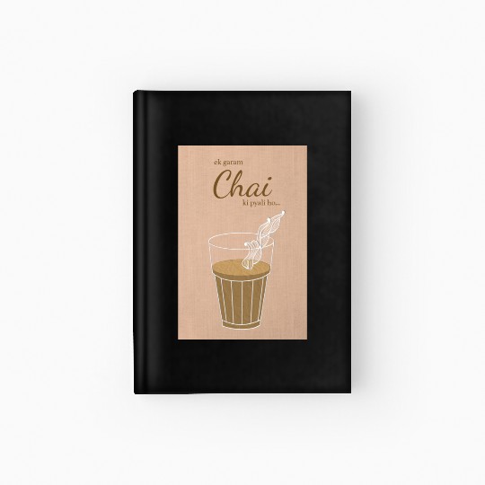 Ek Garam Chai - Indian Typography Print Hardcover Journal