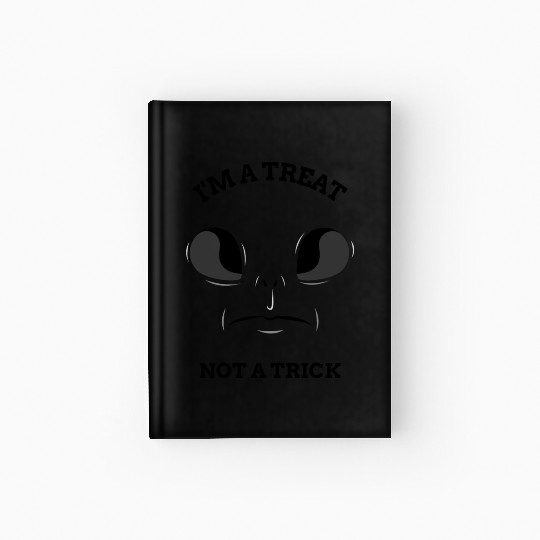 I'm a Treat, Not a Trick Spooky Season Halloween Hardcover Journal