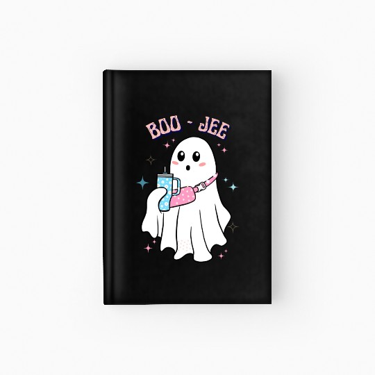 BOO-JEE Spooky Cute Ghost Halloween Costume Design Hardcover Journal