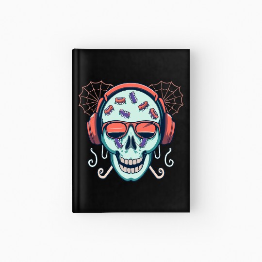 Skull Candy Halloween For Music Hardcover Journal