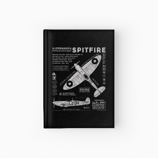 Supermarine Spitfire Hardcover Journal