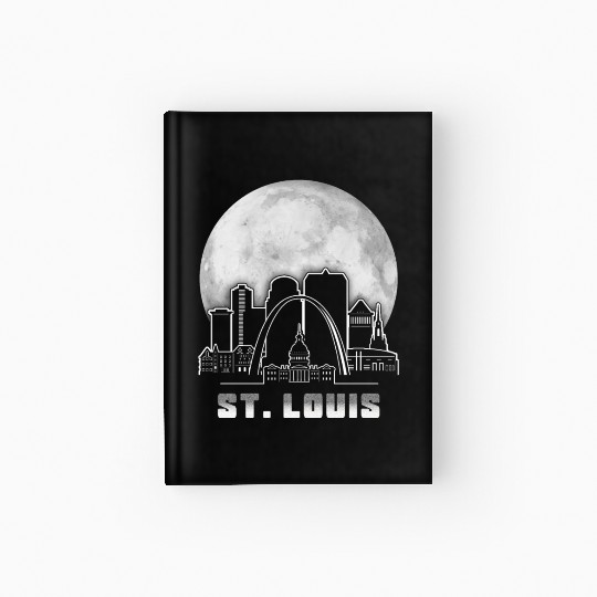 St. Louis Missouri Full Moon Hardcover Journal