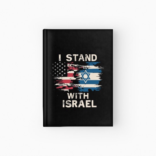I Stand With Israel Patriotic Hardcover Journal
