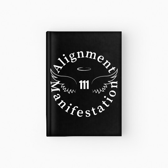 111 Angel Number Manifest Unisex Softstyle Hardcover Journal