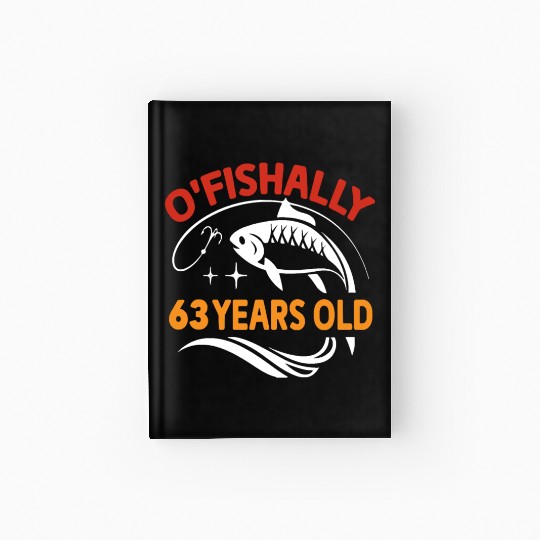 funny birthday gift dad fisherman fishing lover Hardcover Journal