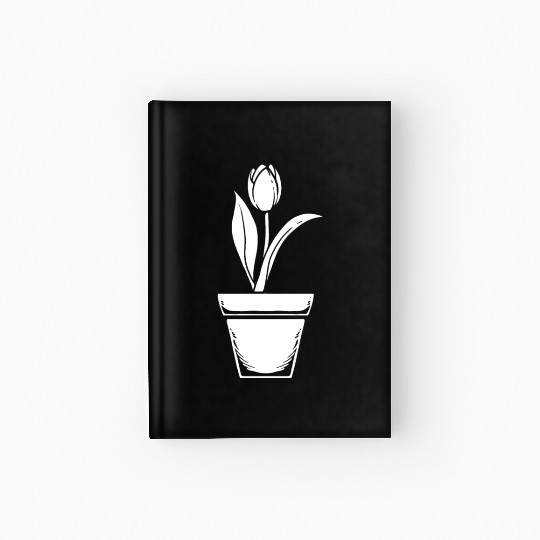 Tulip Gardening Floral Hardcover Journal