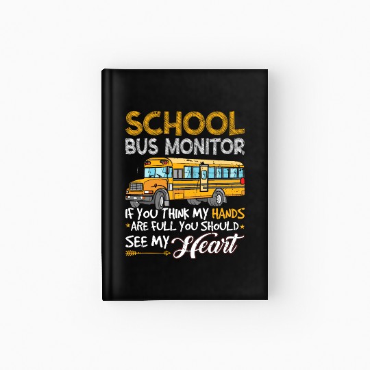 Student Delivery Specialist School Bus Monitor Hardcover Journal