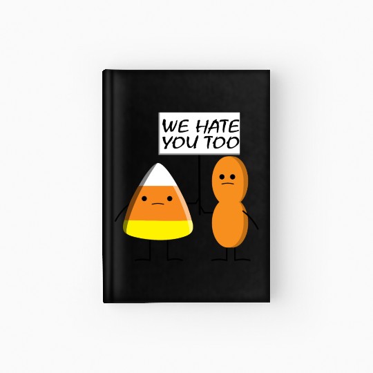 Candy Corn and Circus Peanut, Cute and Sassy Candy Hardcover Journal