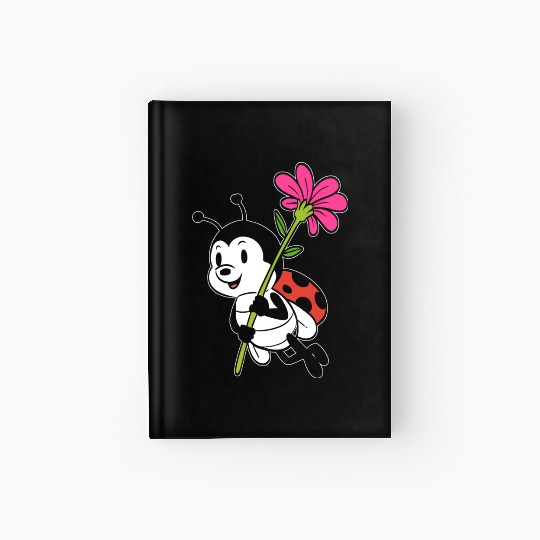 Cute Ladybug Nature Lover Gift Hardcover Journal