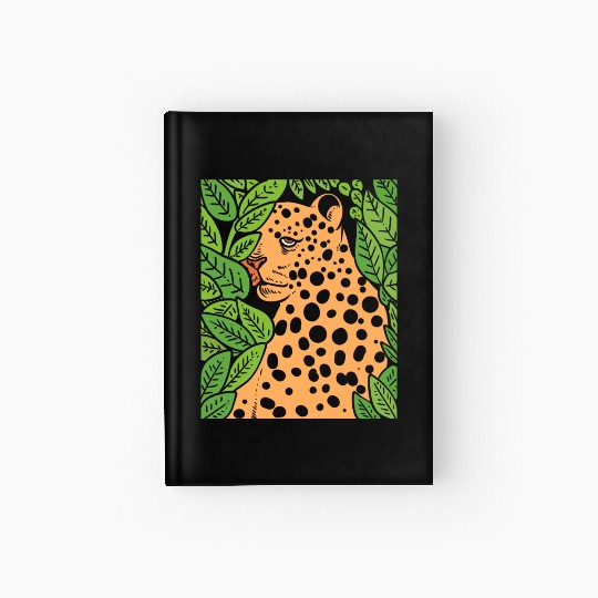 Jaguar in Forest Wildlife Biologist Gift Hardcover Journal