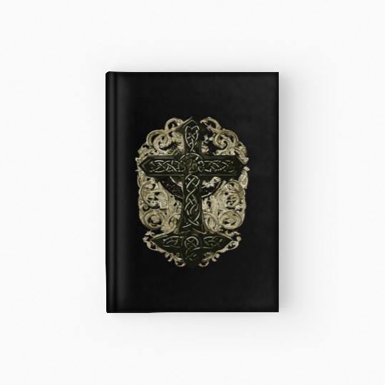 tree celtic cross Hardcover Journal