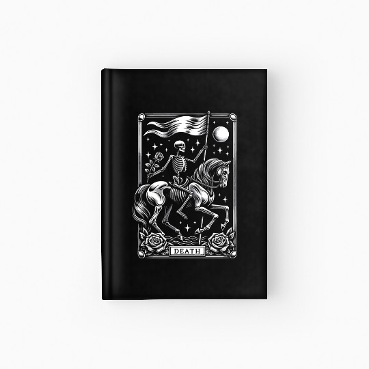 Death Tarot Card Horror Design Hardcover Journal