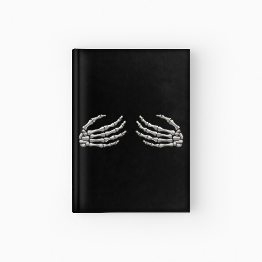 Halloween Skeleton Hands Hardcover Journal