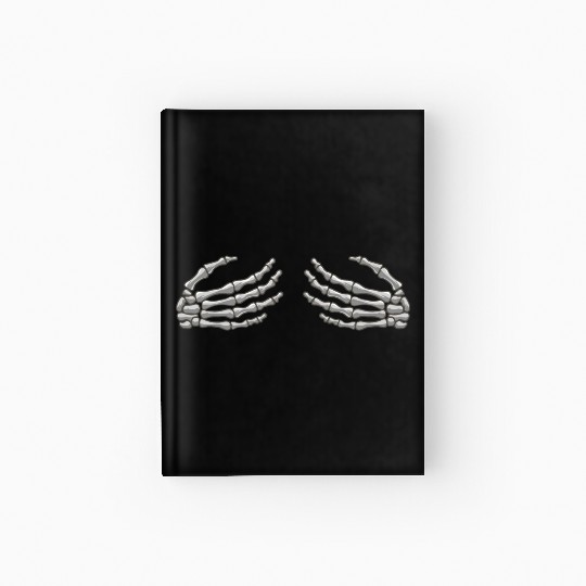 Halloween Skeleton Hands Hardcover Journal