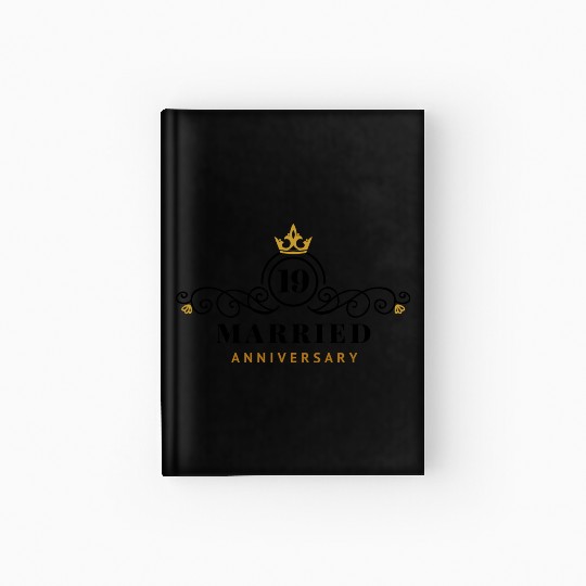 19 Years Married // Wedding Anniversary Hardcover Journal