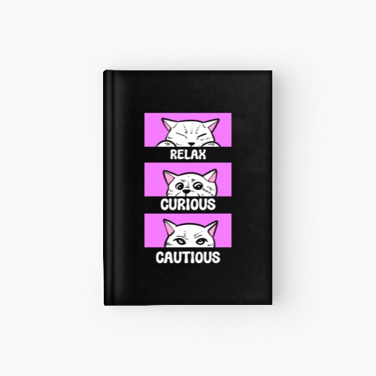 Cat Mood Cat Store Worker Hardcover Journal