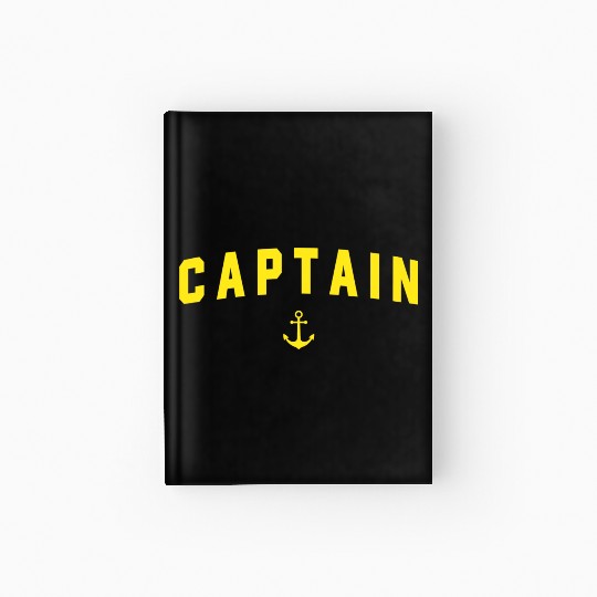 Navy Blue Captain Hardcover Journal