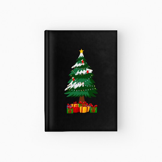Merry Christmas Tree with Surprise Presents Boxes Hardcover Journal
