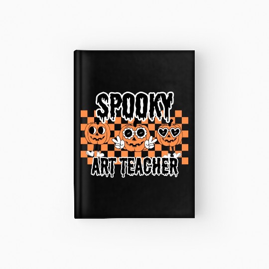 Halloween Spooky Art Teacher Hardcover Journal