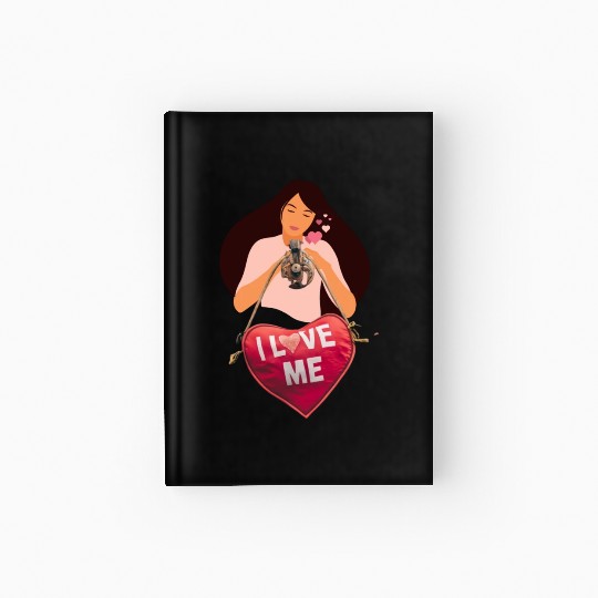 i love me , i heart me Hardcover Journal , i love myself
