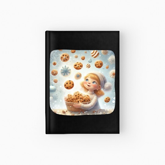 Cookie Raining Wonderland Hardcover Journal