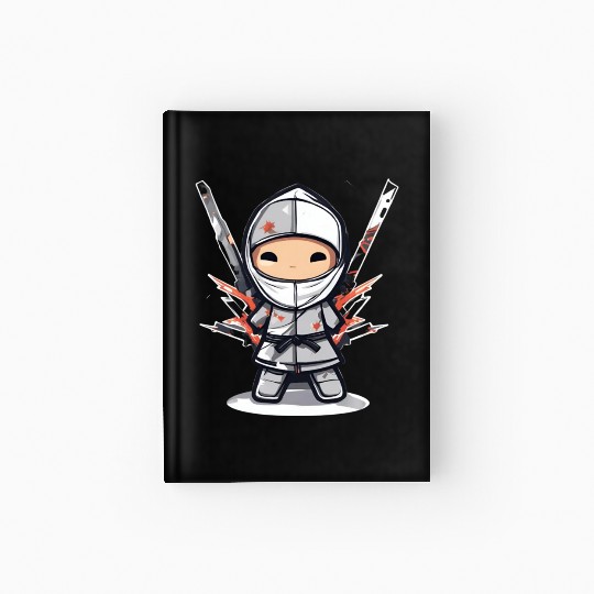 Data Ninja Funny Silver Big Data Analyst Scientist Hardcover Journal