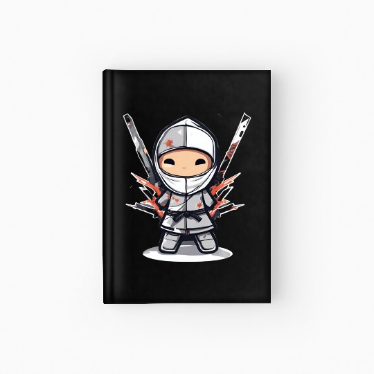 Data Ninja Funny Silver Big Data Analyst Scientist Hardcover Journal
