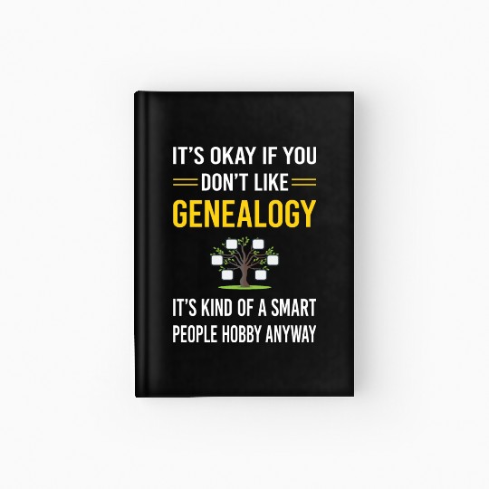 Smart People Genealogy Genealogist Hardcover Journal