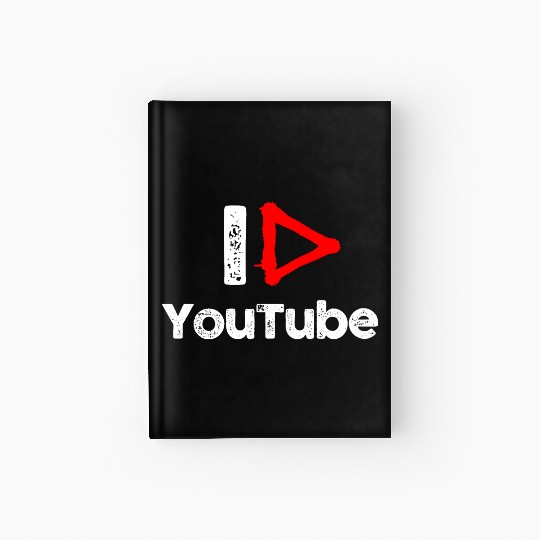 I love YouTube Hardcover Journal