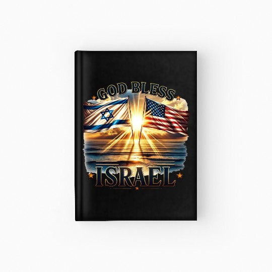 United for Israel God Bless Israel - Promised Land Hardcover Journal