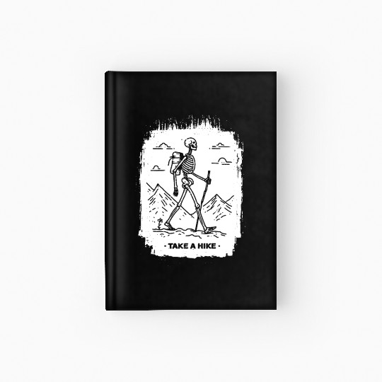 Take a Hike - White Ink Hardcover Journal