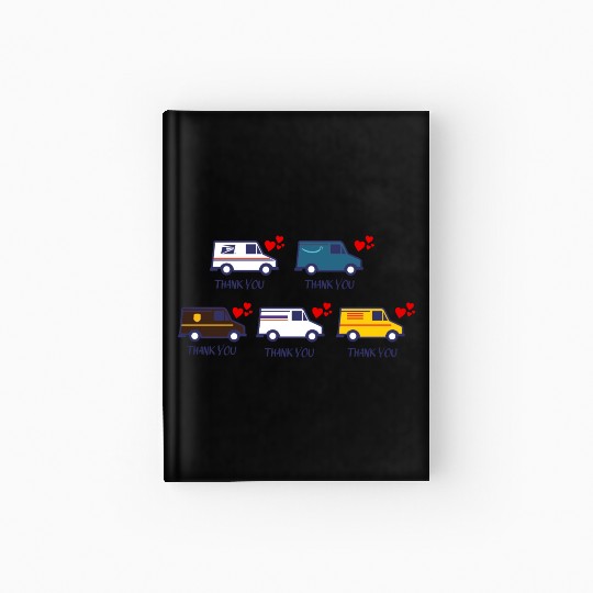 Thank You Postal worker Sticker Hardcover Journal