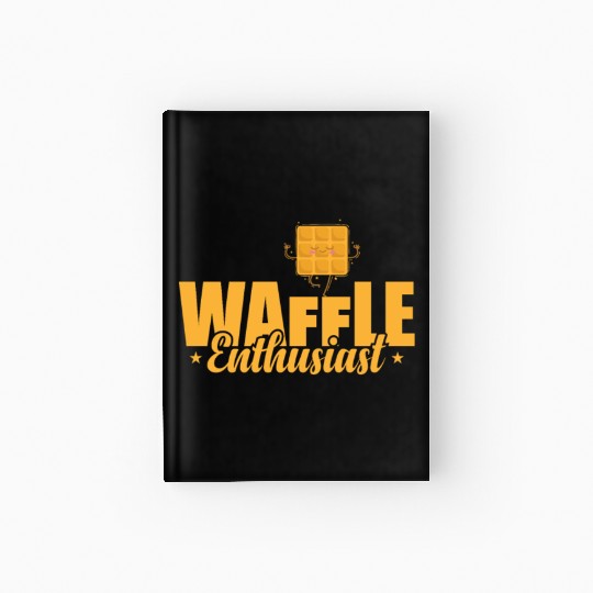Waffle Enthusiast Snack Pastry Baker Hardcover Journal