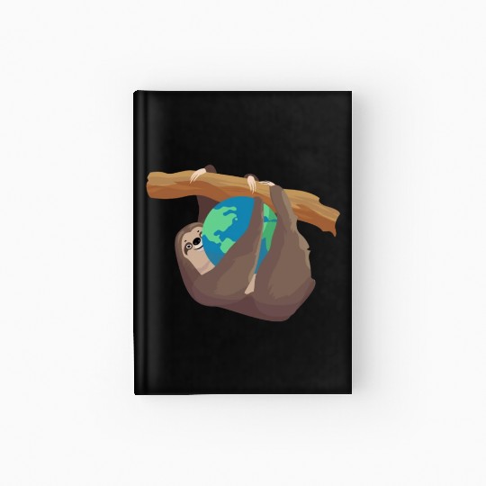 Forest Sloth Animal Embrace Mother Earth Day Hardcover Journal