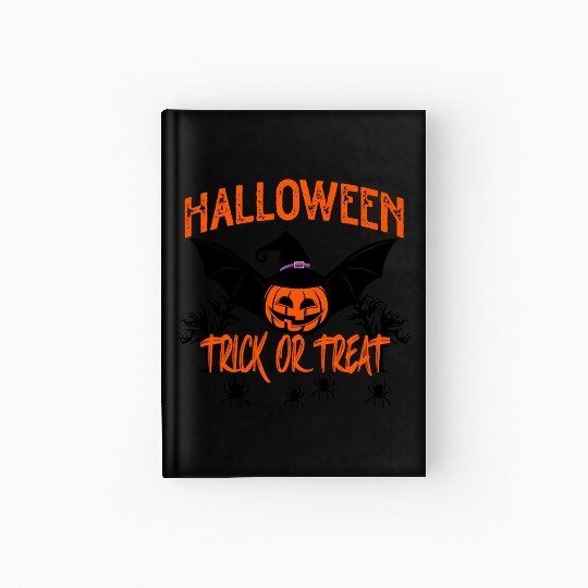 Halloween Trick Or Treat Hardcover Journal