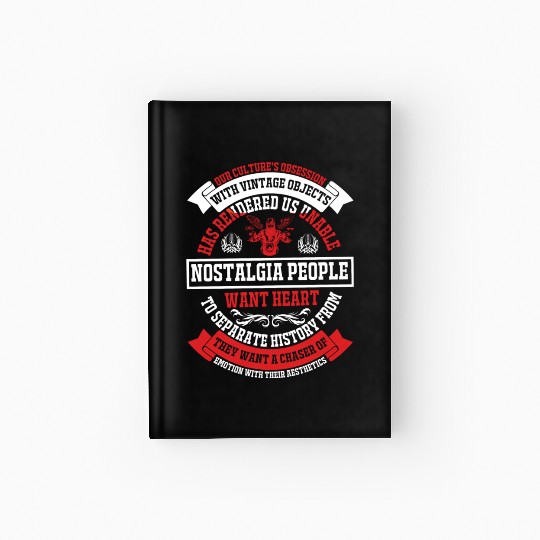 Nostalgia People Wants Hearts Hardcover Journal
