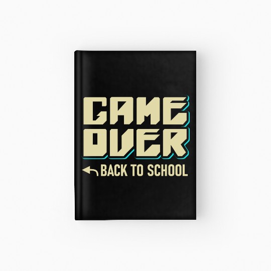 Game Over Back To School Hardcover Journal