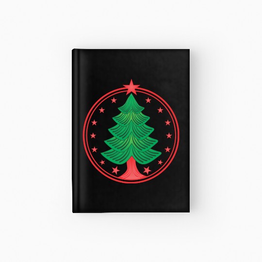 Christmas tree logo Hardcover Journal