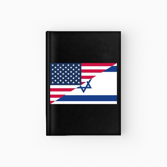Israel USA flag flags Hardcover Journal