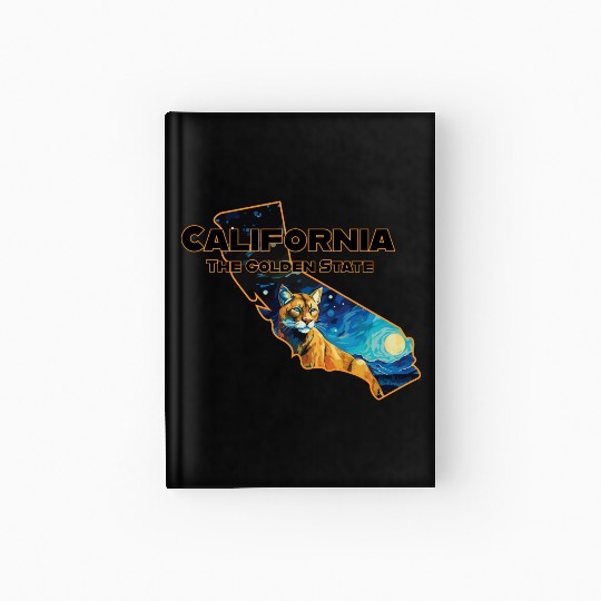 California Wildlife - mountain lion Hardcover Journal